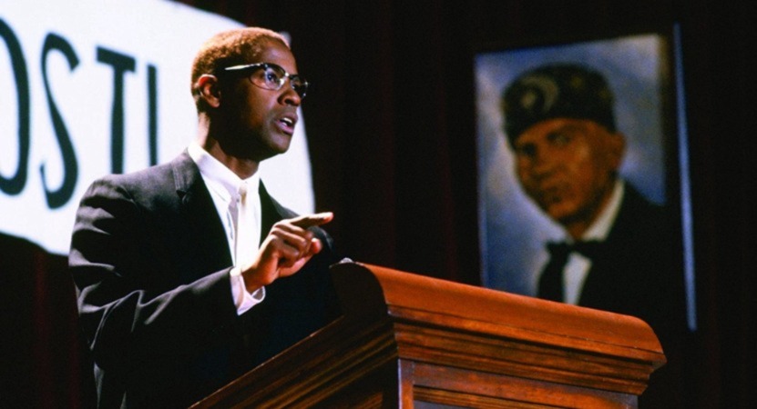 Still image from Malcolm X.